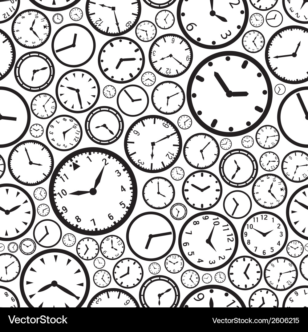 Clock Face Pattern - Circular Display vector image