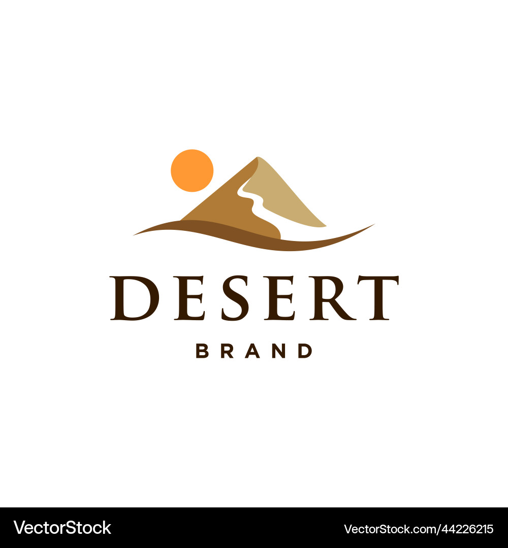 Desert Sand Logo - Isolated Icon – Royalty-Free Vector | VectorStock, image size:1000x1080