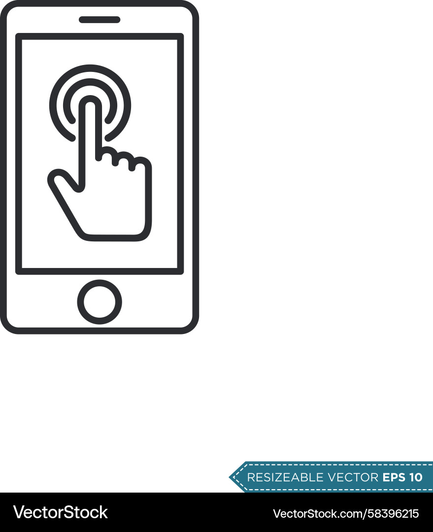 Hand Pointer Gesture Icon Vector Image