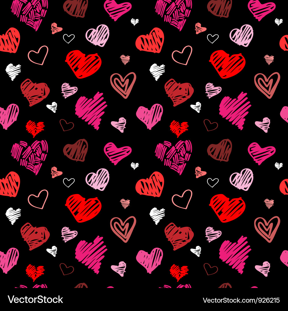 Heart Pattern Background vector image