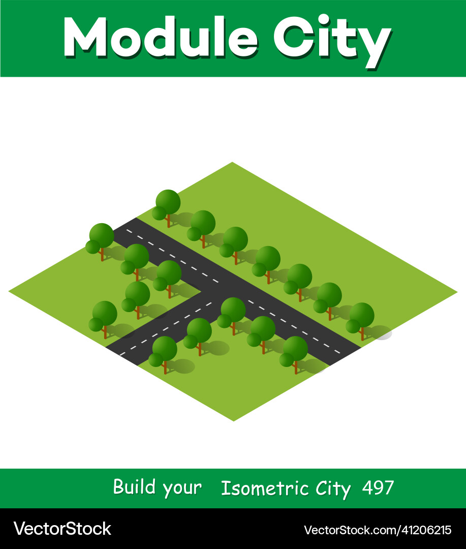 Isometric 3d view from above Vector Image