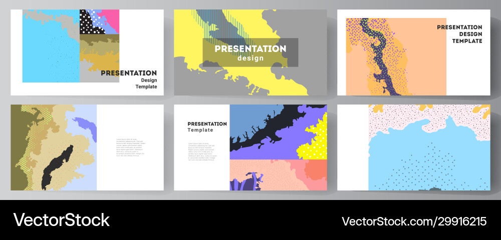 Layout presentation slides design Layout presentation slides design vector image