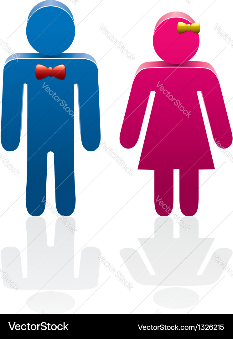 Man and woman Royalty Free Vector Image - VectorStock