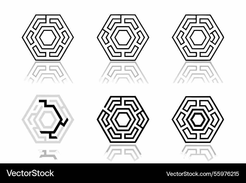 Modern and stylish hexagonal pattern vector image
