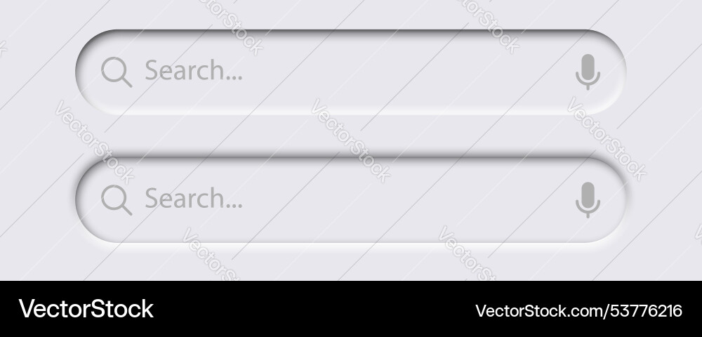 A minimalistic search interface featuring A minimalistic search interface featuring vector image