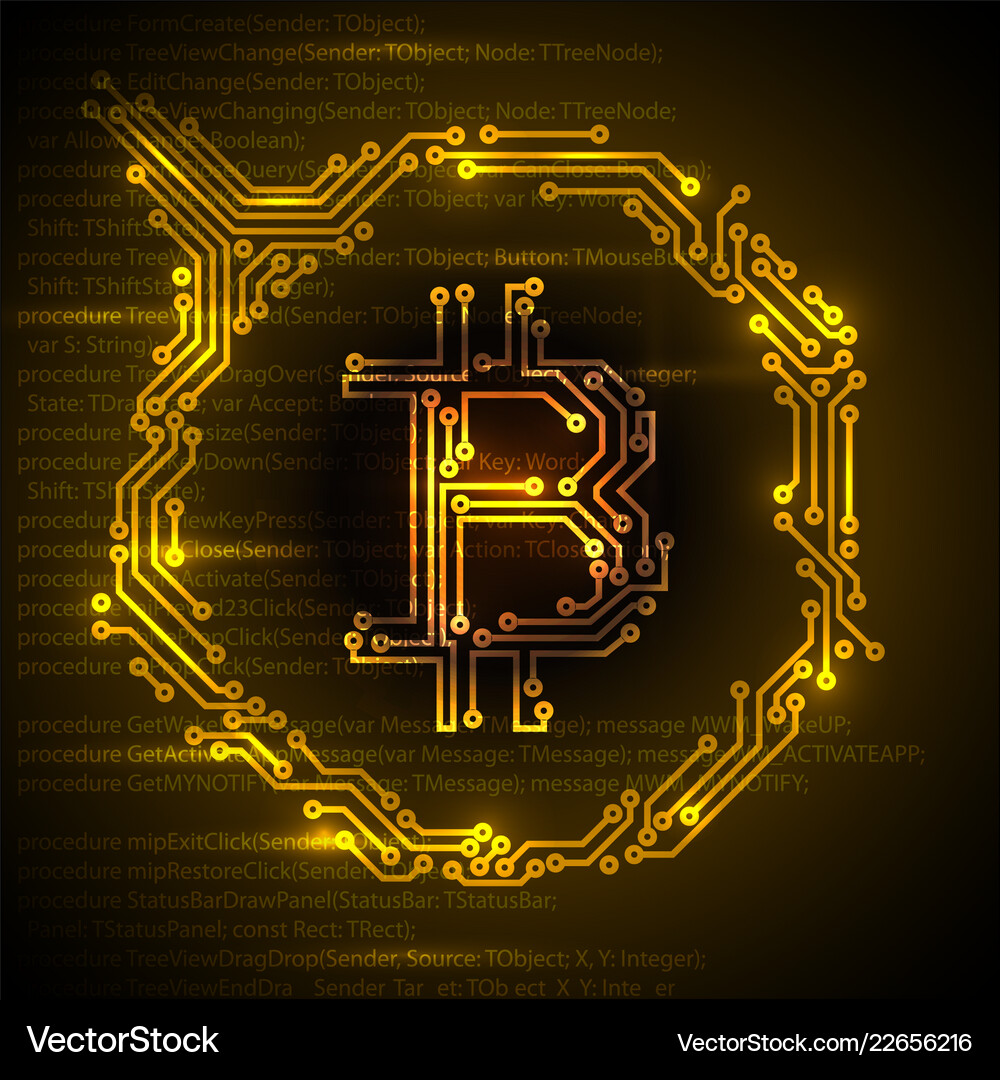 Bitcoin Digital Gold Concept – Royalty-Free Vector | VectorStock