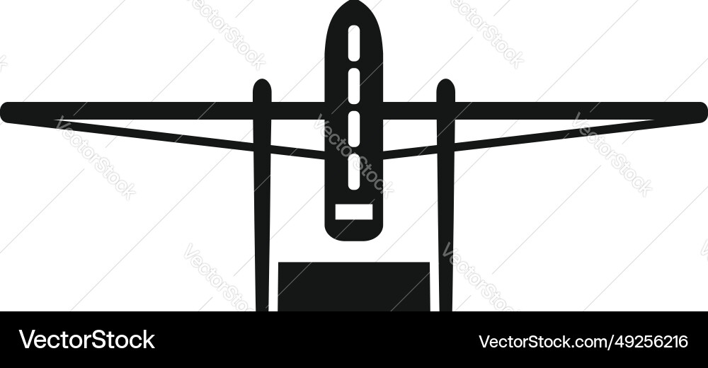 Drone top view icon simple ai remote Drone top view icon simple ai remote vector image