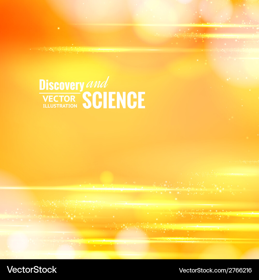 Glowing Science Rays Background vector image