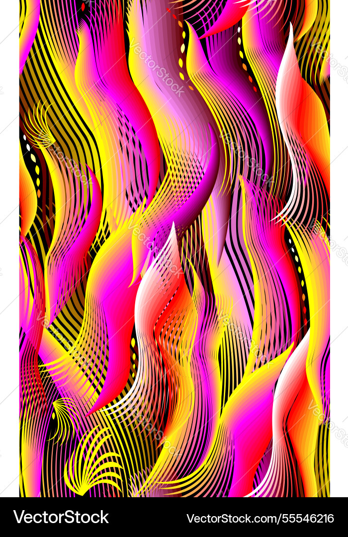 Seamless pattern with abstract flames image Seamless pattern with abstract flames image vector image