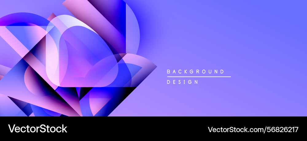 Abstract geometric shapes overlap creating Abstract geometric shapes overlap creating vector image