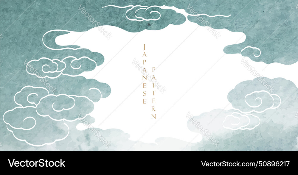 Blue brush stroke texture with japanese chinses Blue brush stroke texture with japanese chinses vector image