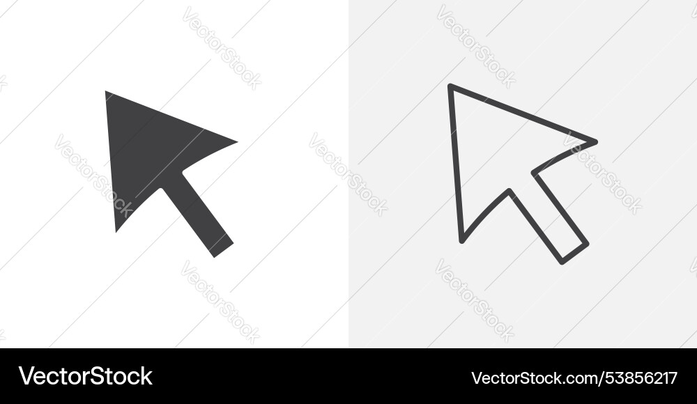 Cursor icon set Cursor icon set vector image