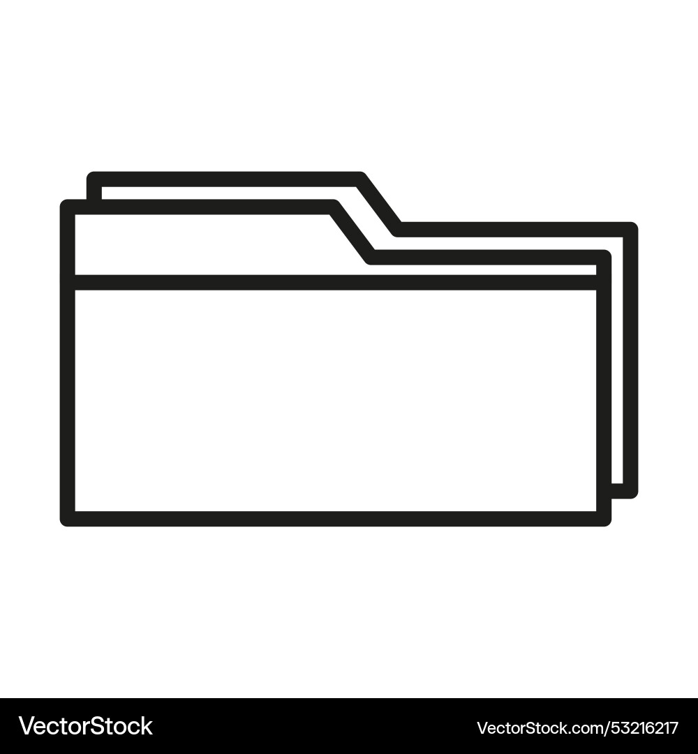 Folder icon file management symbol document Folder icon file management symbol document vector image