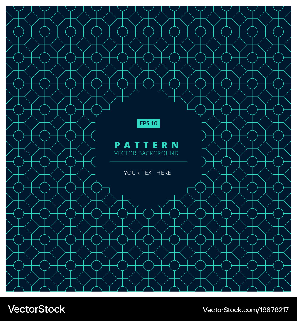 Geometric Pattern - Dark Background vector image