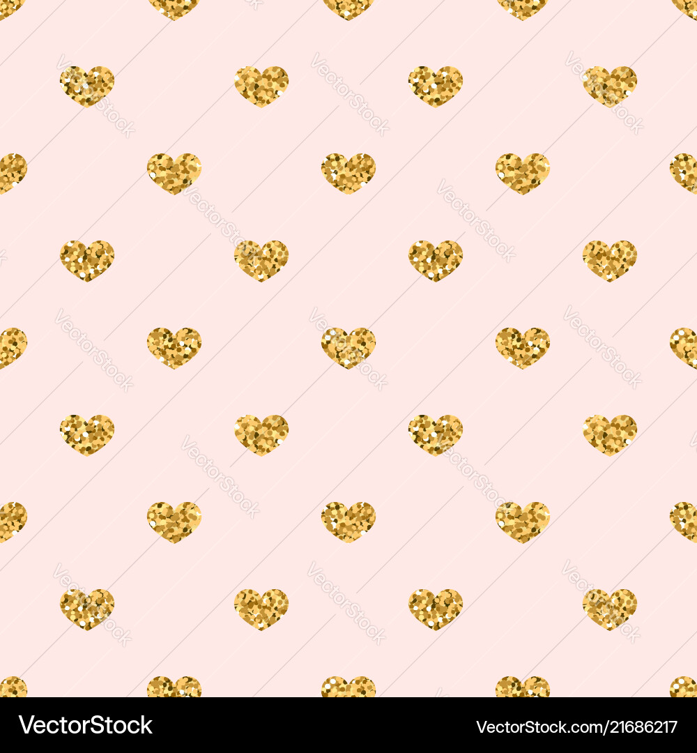 Gold Herz nahtloses Muster golden geometrische Gold Herz nahtloses Muster golden geometrische vektorbild