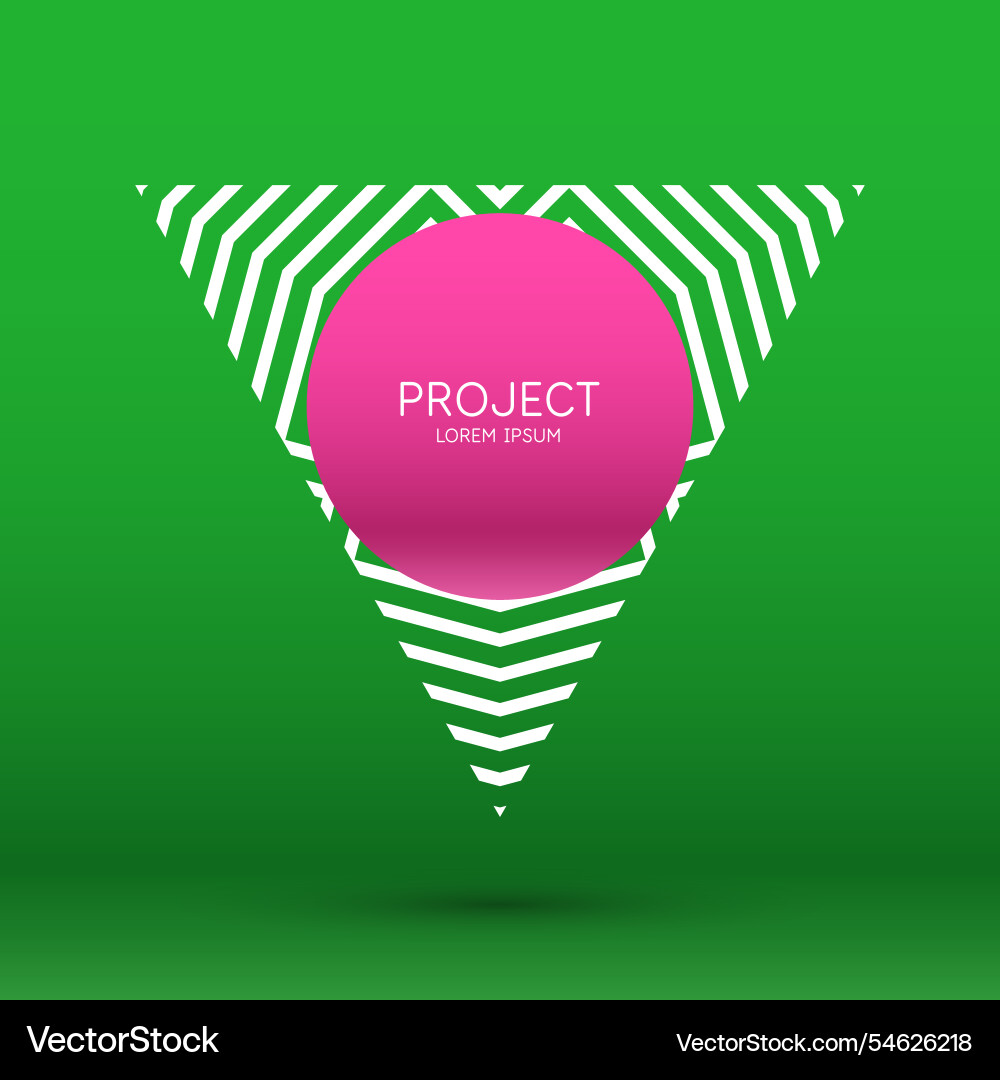 Abstract geometric background design poster vector image
