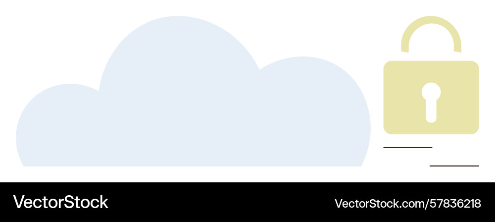 Cloud storage security concept with data Cloud storage security concept with data Vector Image