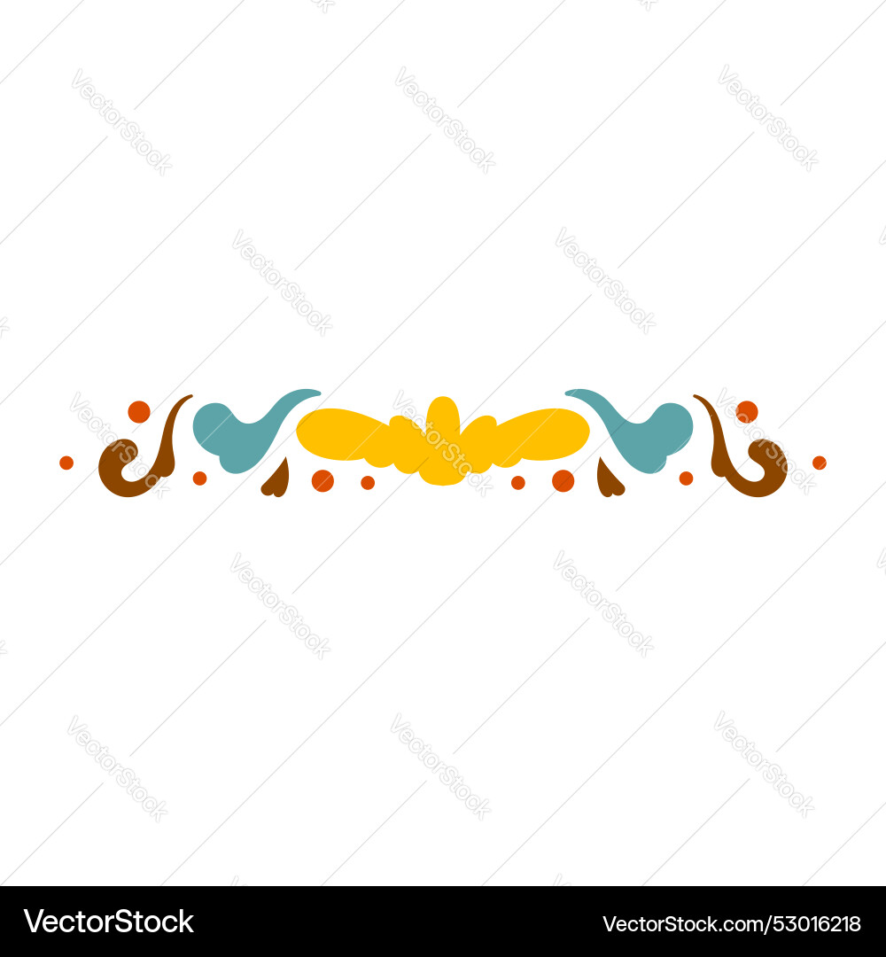Hand drawn abstract groovy frame design element Vector Image