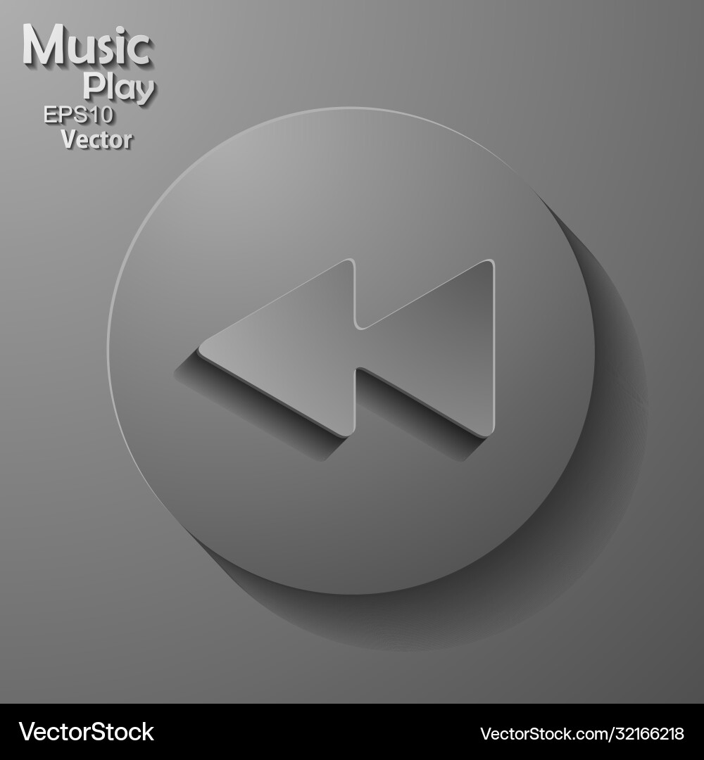 Play button web icon flat design Vector Image