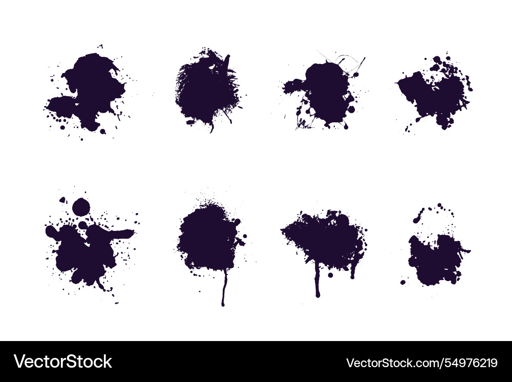 Flat design ink splash element Vector Image