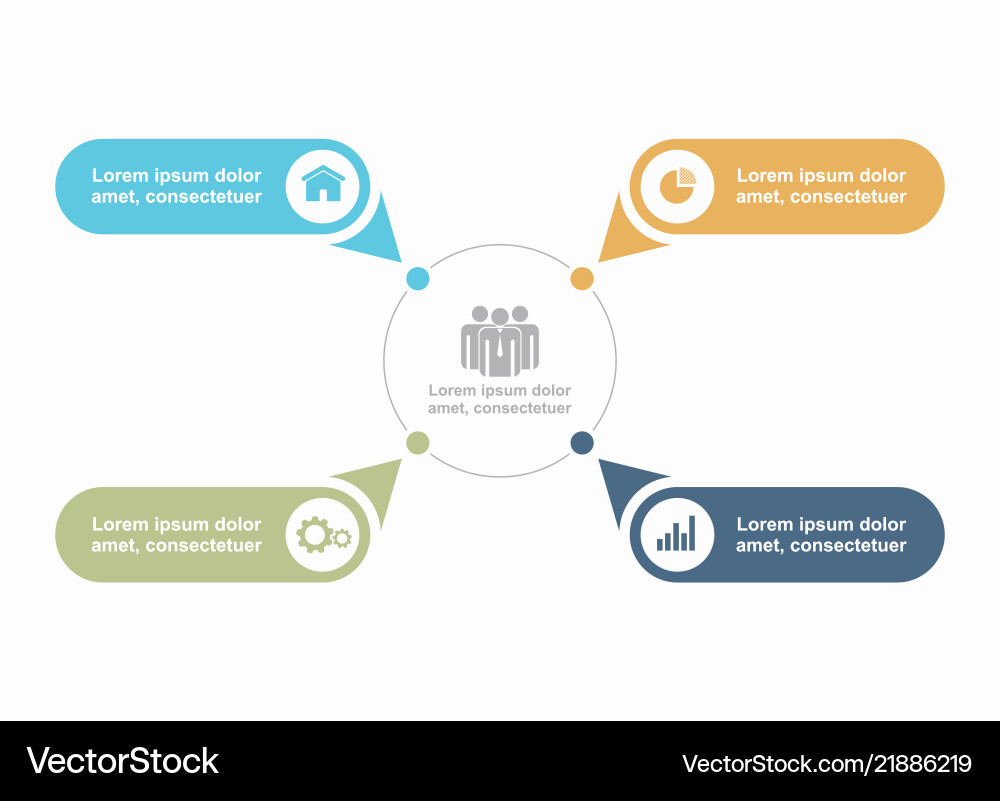 Infographic Template - Data Visualization Vector Image