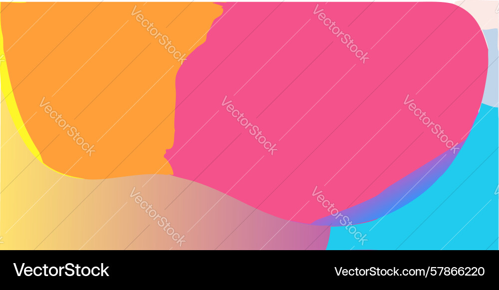 Abstract organic blob shape gradient design vector image