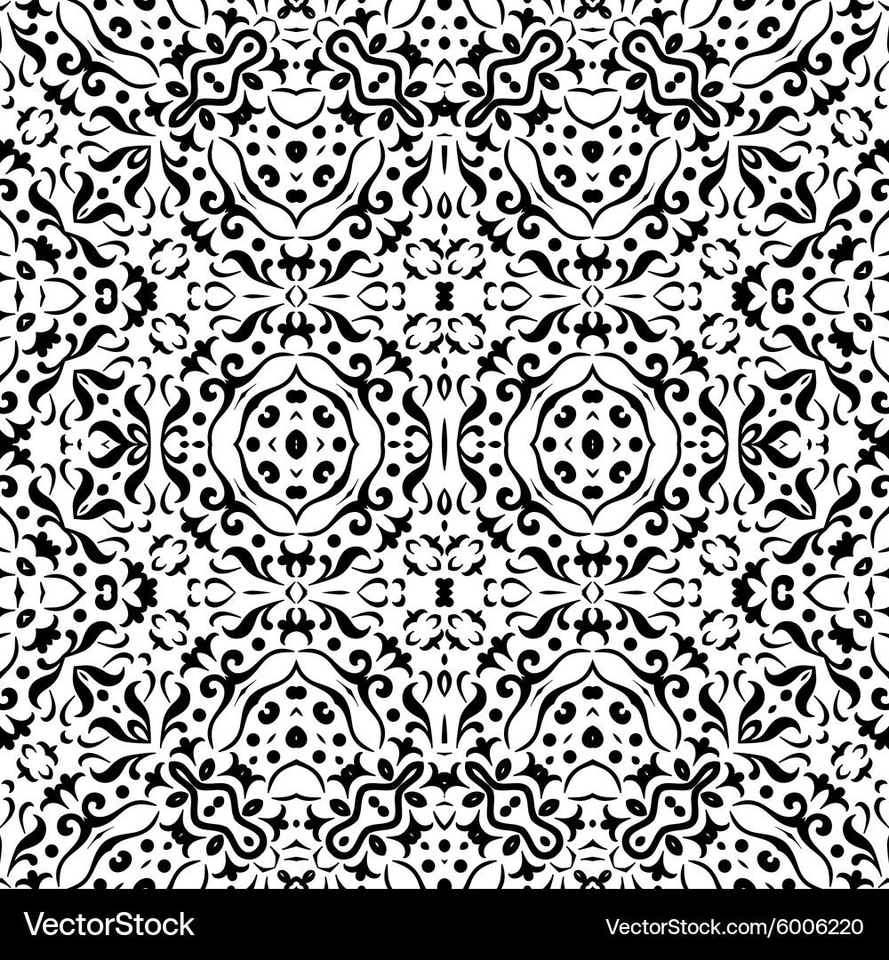 Abstract seamless outline pattern Vector Image