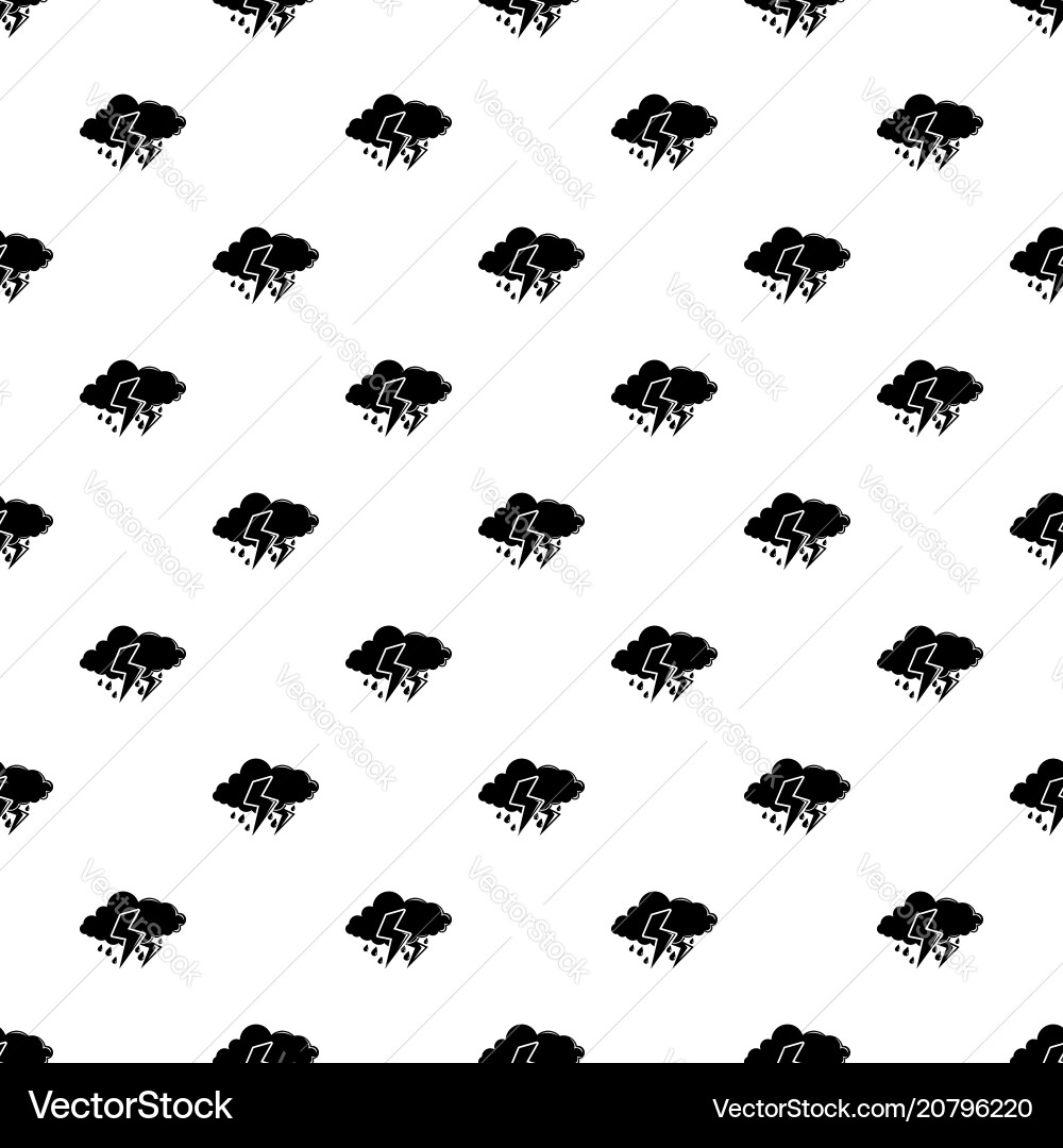 Cloud lightning pattern seamless Cloud lightning pattern seamless vector image