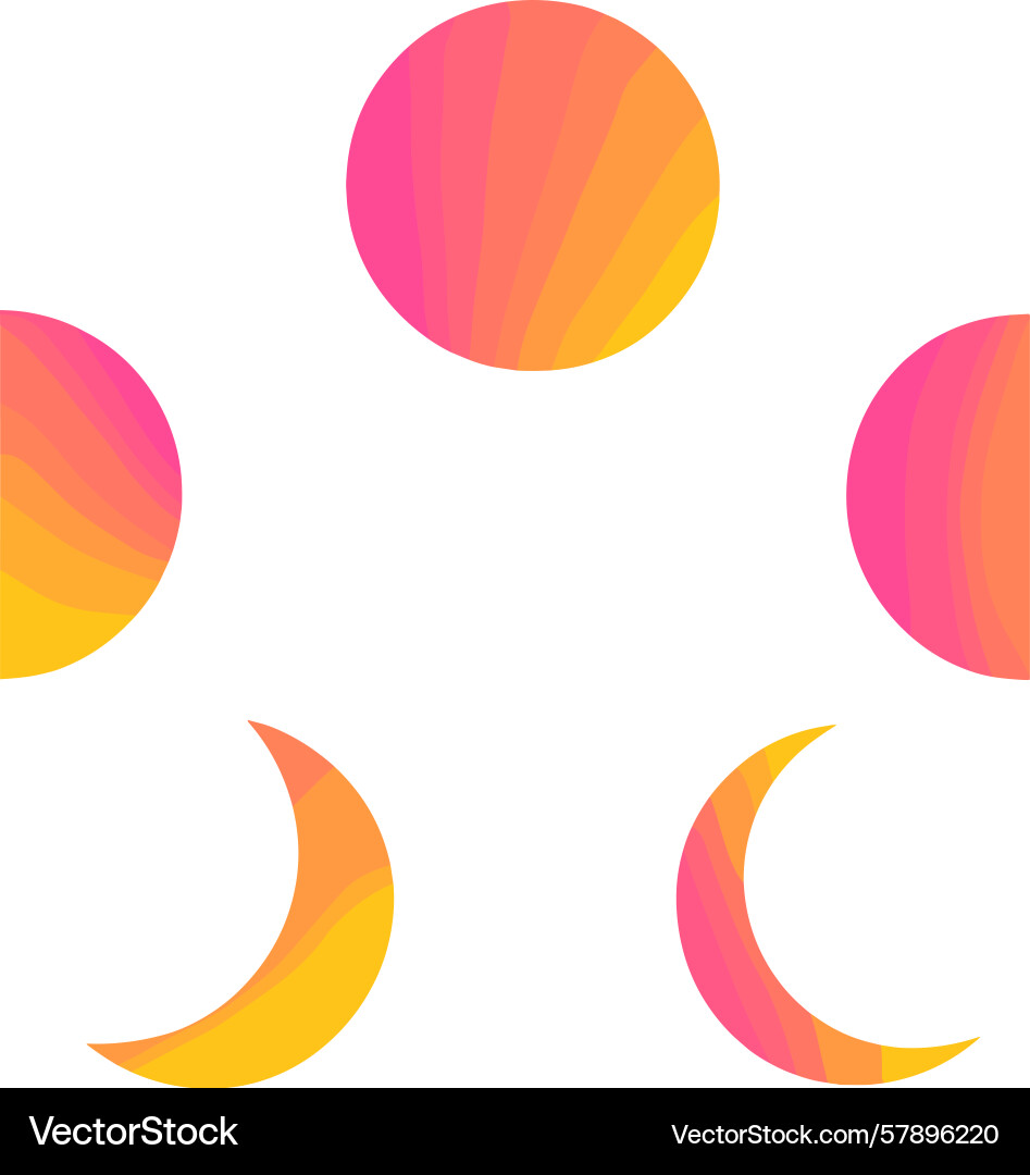 Creative abstract design featuring circular Creative abstract design featuring circular vector image