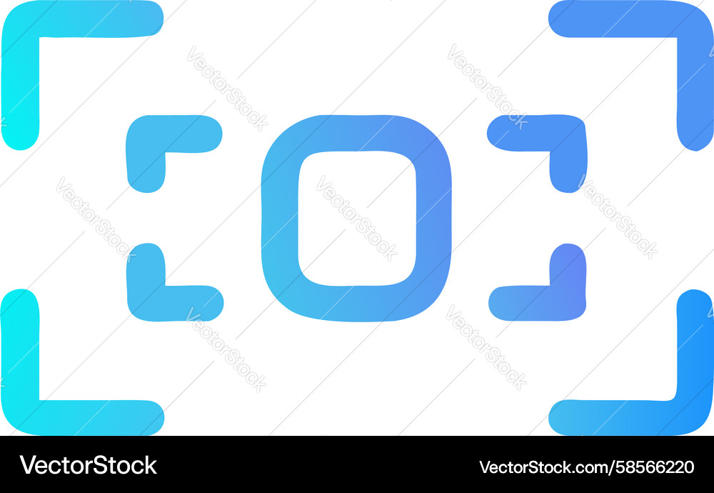 Digital Focus Frame - UI Element Vector Image