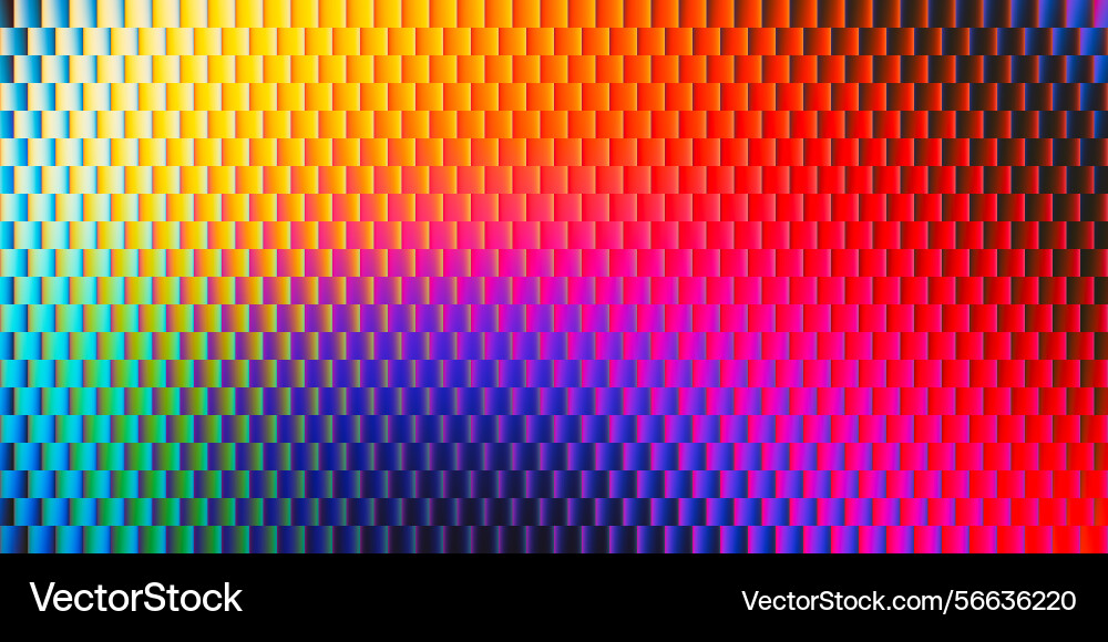 Gradient brick pattern with colorful fractal glass Vector Image
