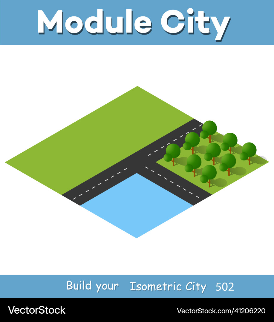Isometric 3d view from above vector image