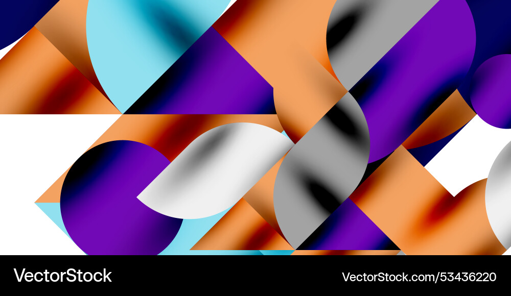 Shadow effect shiny circles and round triangles Shadow effect shiny circles and round triangles vector image
