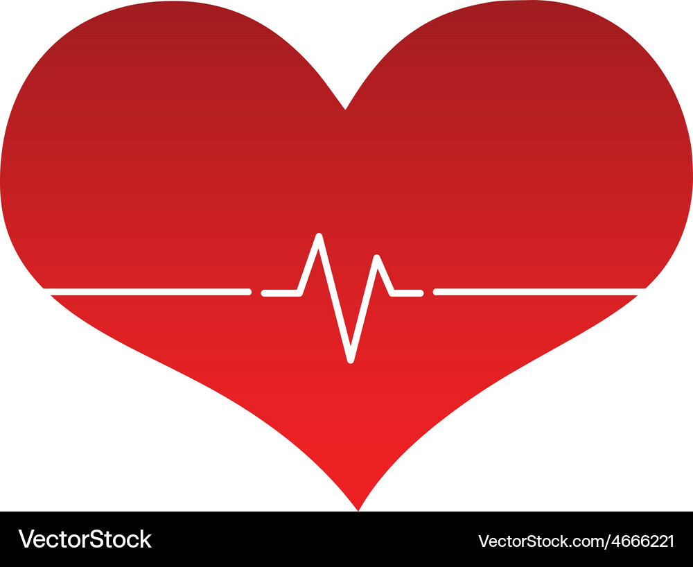 Heart line 02 resize Vector Image