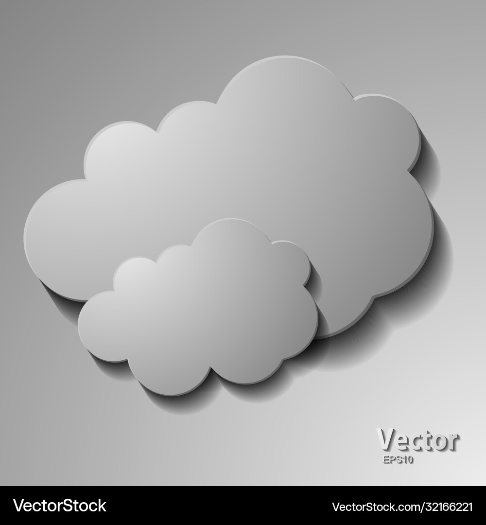 Messages in form clouds Messages in form clouds vector image