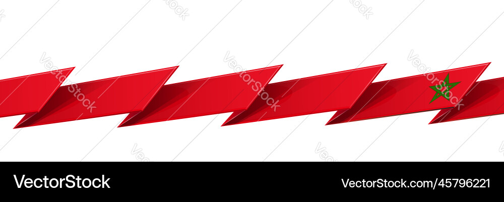 Morocco flag wave isolated on white Morocco flag wave isolated on white vector image