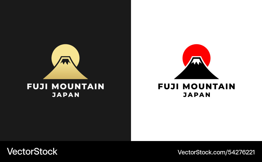 Mount fuji logo or japan isolated Mount fuji logo or japan isolated vector image