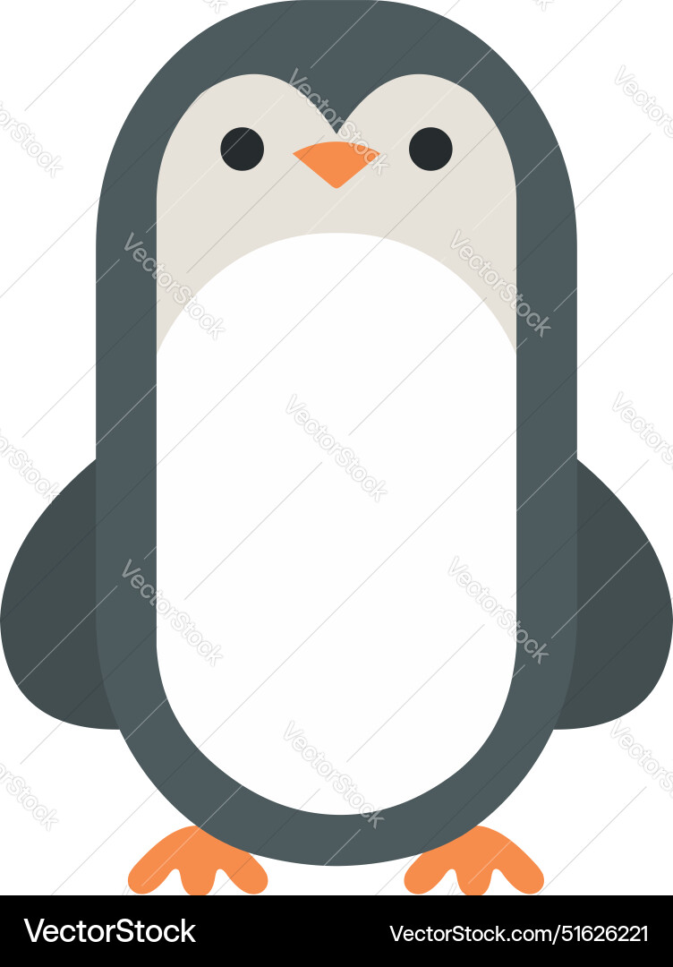 Penguin Icon Royalty Free Vector Image Vectorstock