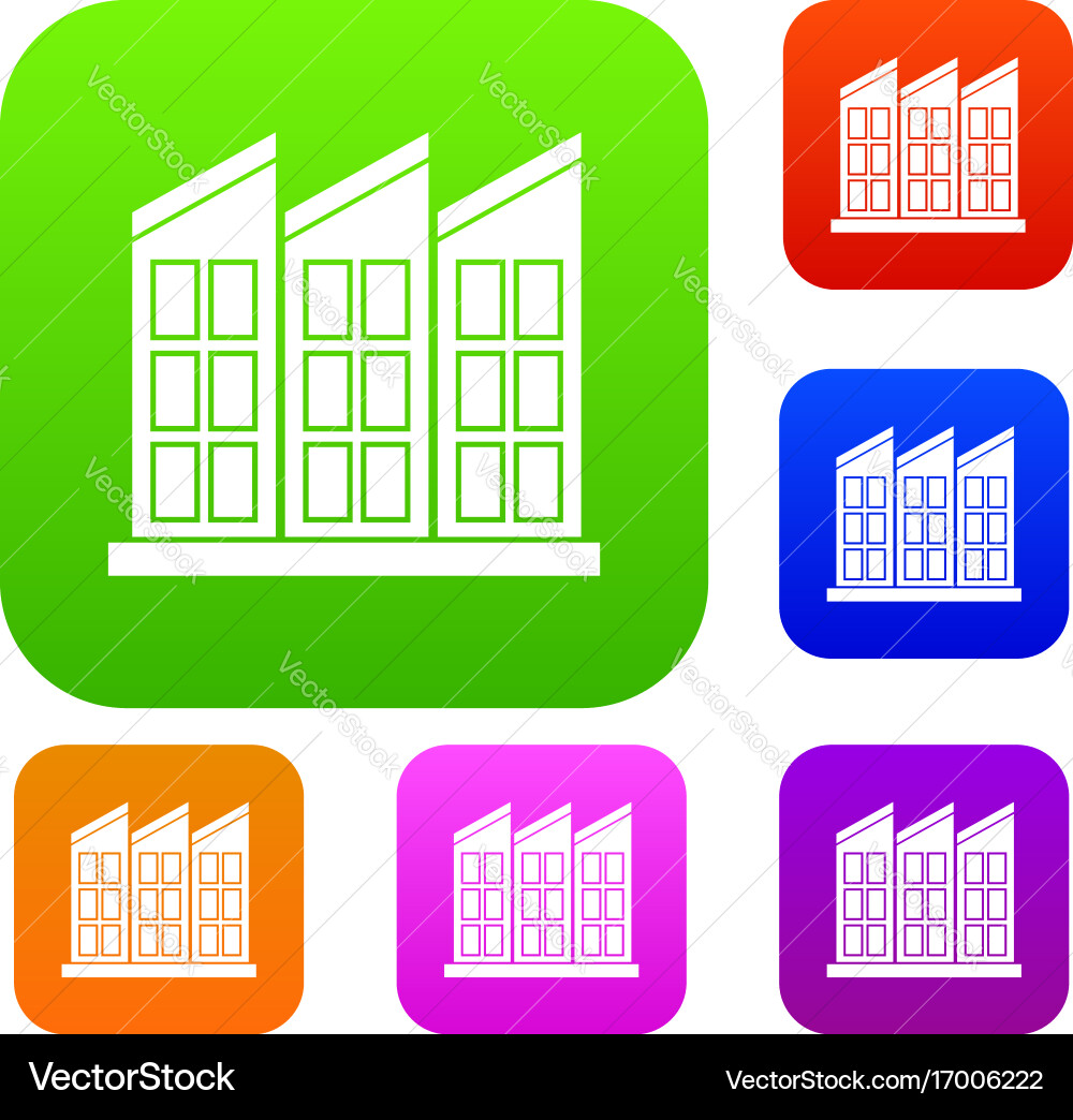 Building set collection Vector Image