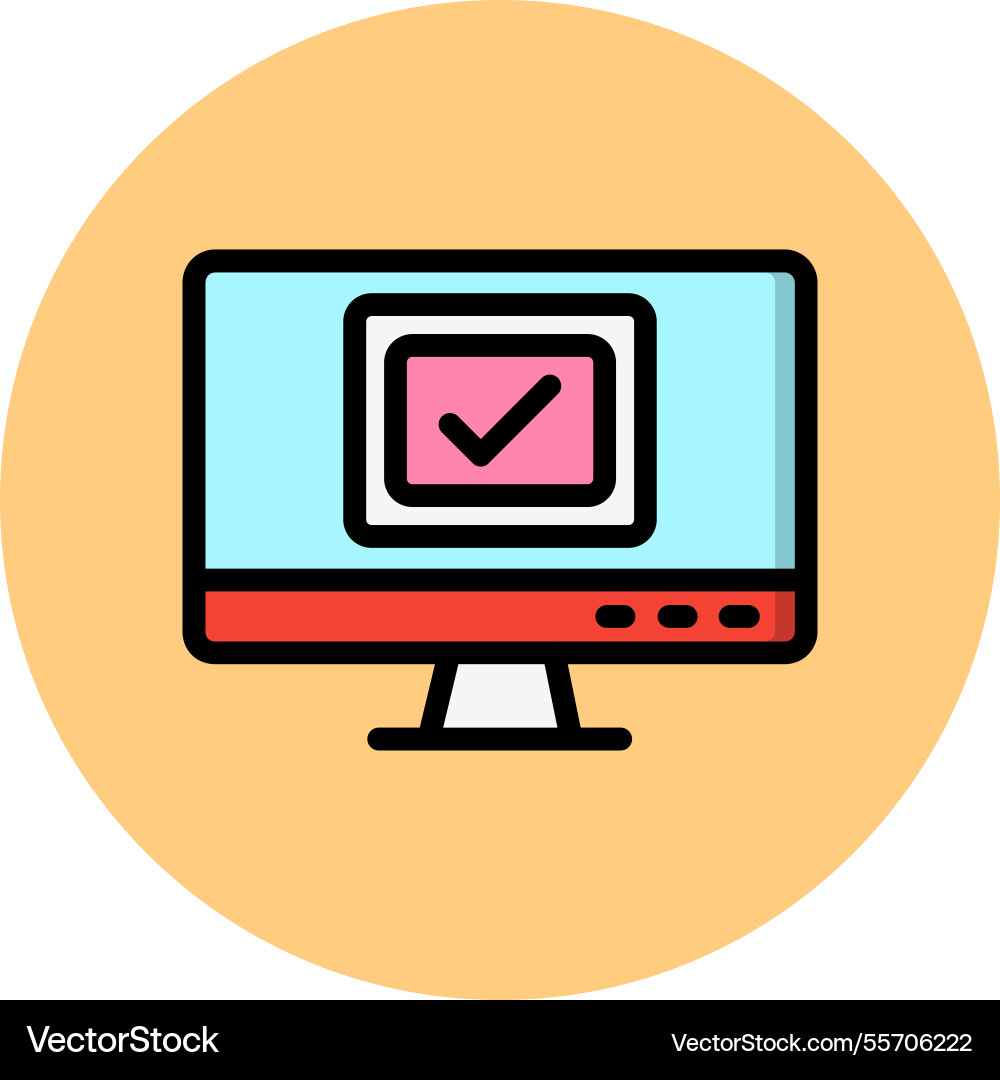 Checkbox icon design vector image