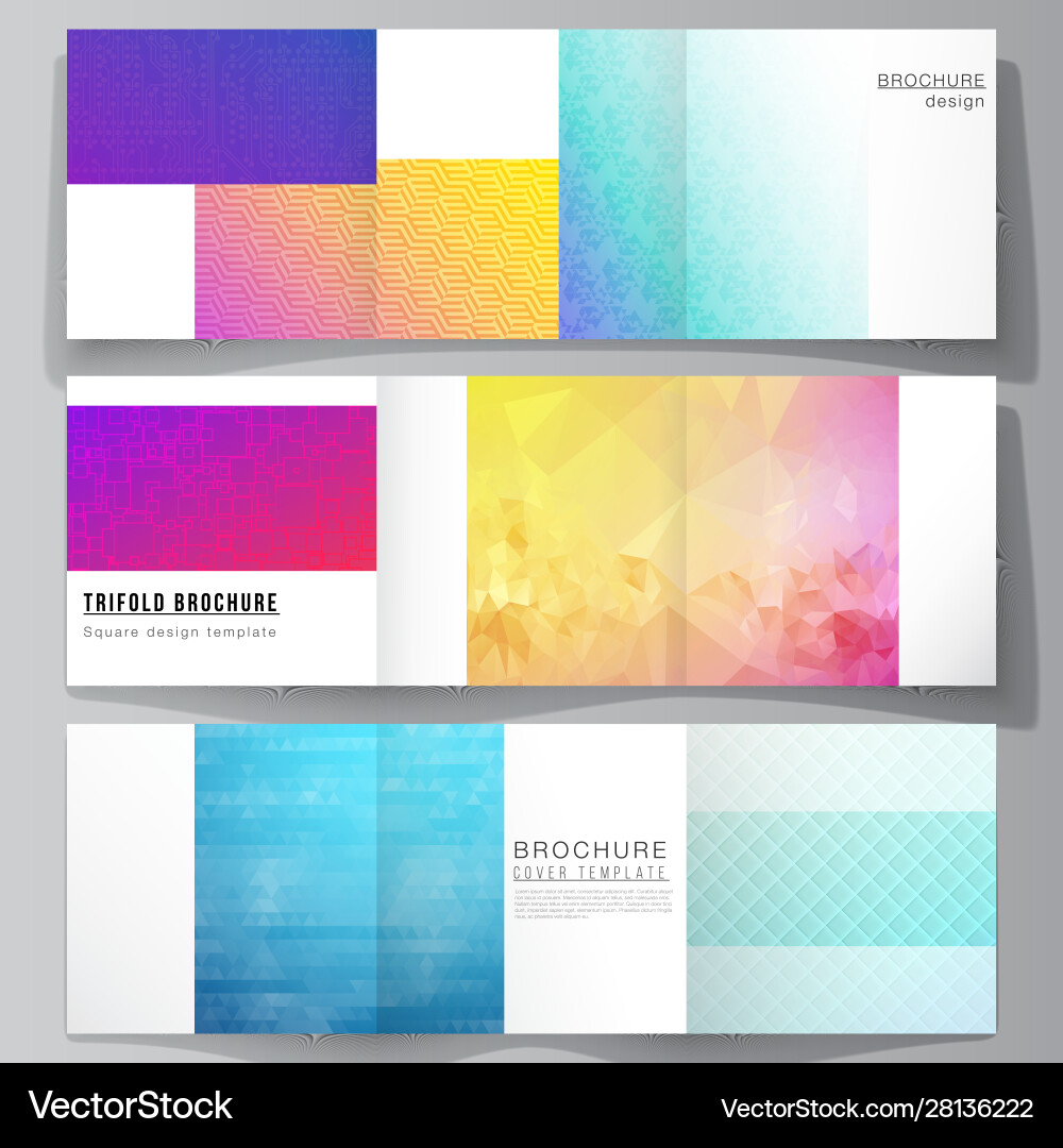Minimal editable layout square vector image
