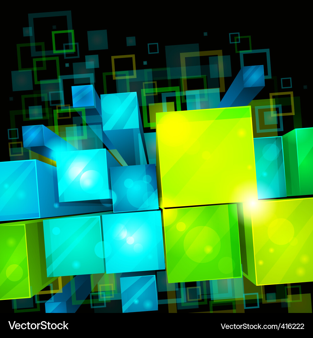 Modern 3D Abstract Background Vector Image