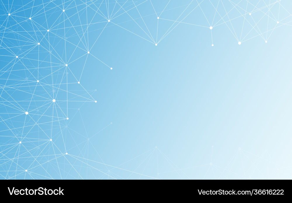 Modern abstract network science connection Modern abstract network science connection vector image