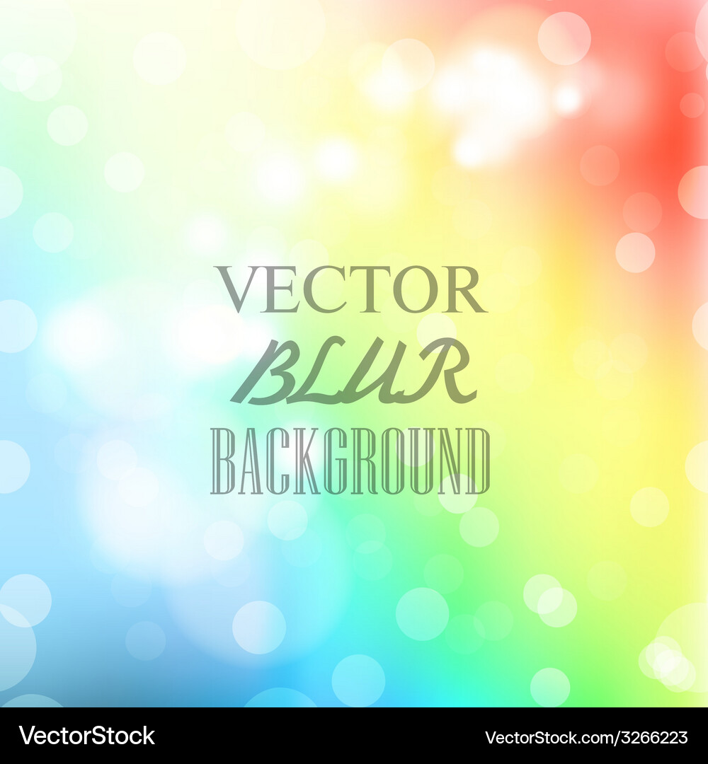 Abstract blur bokeh bright color background Vector Image