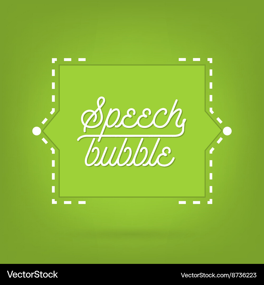Abstract concept empty speech square quote Vector Image