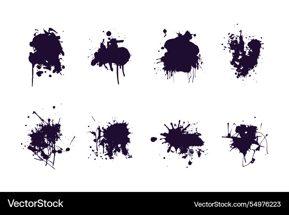 Flat design ink splash element Vector Image