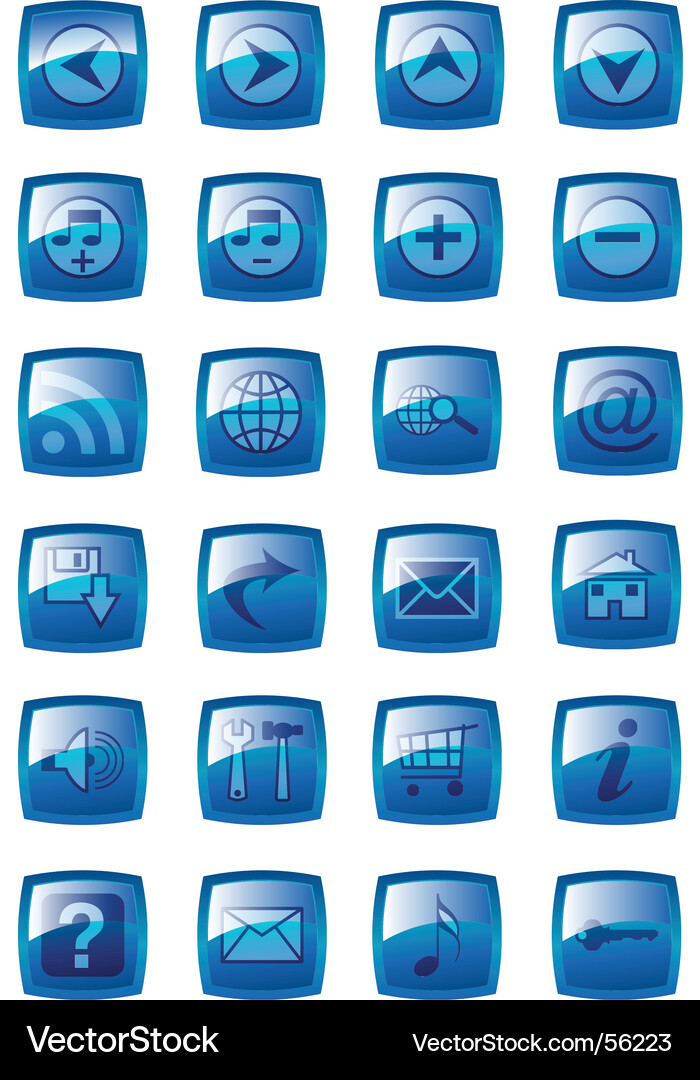 Web icons Vector Image