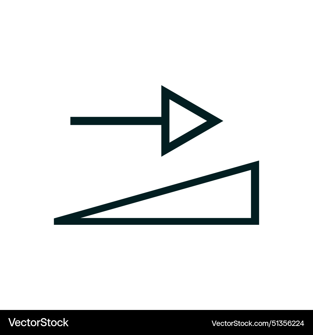 Variable speed symbol Variable speed symbol vector image