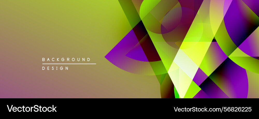 Abstract geometric shapes overlap creating Abstract geometric shapes overlap creating vector image