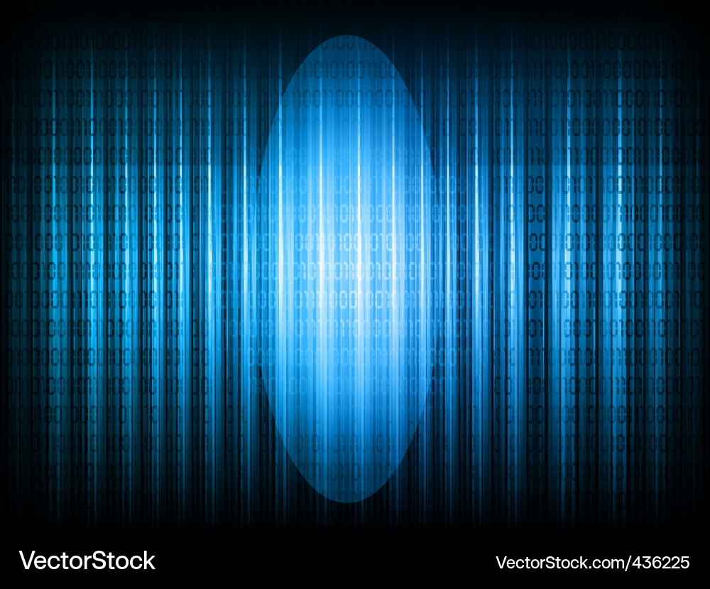 Binary code background Vector Image